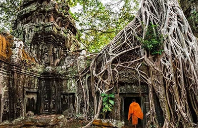 Angkor Wat Bayon Tomb Raider By Bike